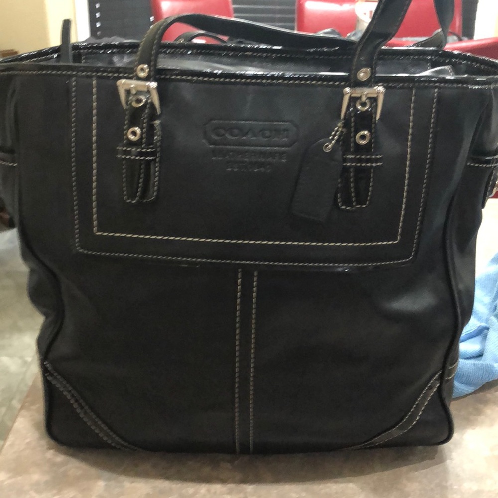 Coach black shoulder  bag